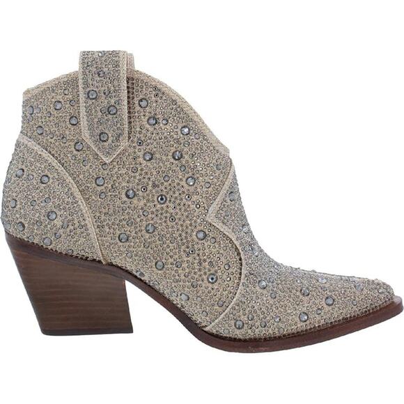 Jessica Simpson Zadie 2 Pull On Pointed Toe Cowboy Western Boots beige 42 / 10M - Picture 2 of 11